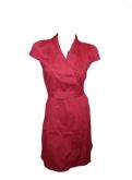 Vestido Vermelho 2 colunas de botões